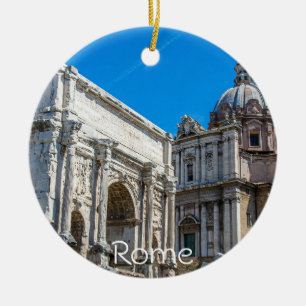 Romeinse Forum-ruïnes in Rome, Italië Keramisch Ornament