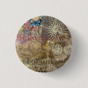 Romeinse Geschiedenis Italië Reizen Vakantie Stad Ronde Button 3,2 Cm
