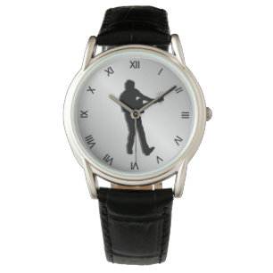 Romeinse getallen van de Speler van de gitaar Horloge