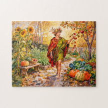 Romeinse God Faunus Herfsttuin