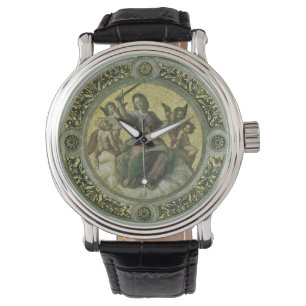 Romeinse Godin Justitia met Engelen door Raphael Horloge