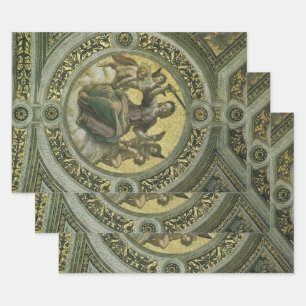 Romeinse Godin Justitia met Engelen door Raphael Inpakpapier Vel