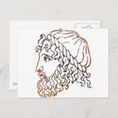 Romeinse hoofden briefkaart (Voorkant / Achterkant)