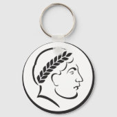 Romeinse Imperiale Munt Silhouet Sleutelhanger - O (Voorkant)