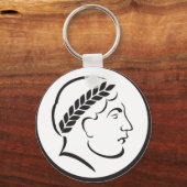 Romeinse Imperiale Munt Silhouet Sleutelhanger - O (Voorkant)