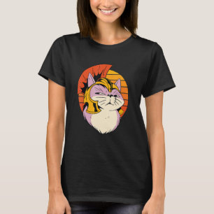 Romeinse kat soldaat helm kostuum een galea kitten t-shirt