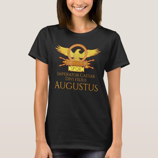 Romeinse keizer Caesar Augustus Oud-Rome T-shirt (Voorkant)