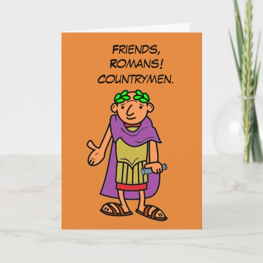 Romeinse keizer Gelukkige Verjaardag Groeten Kaart (Voorkant)