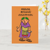 Romeinse keizer Gelukkige Verjaardag Groeten Kaart (Gele Bloem)