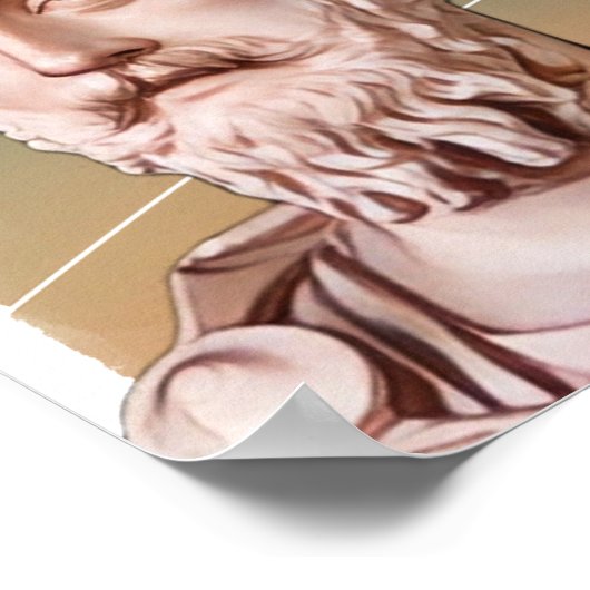 Romeinse keizer Marcus Aurelius illustratie Poster (Hoek)