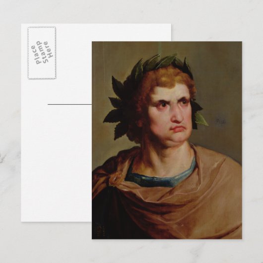 Romeinse keizer, mogelijk Nero c.1625-30 Briefkaart (Voorkant / Achterkant)