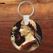 Romeinse keizer Octavian Augustus Cameo Ancient Ar Sleutelhanger (Voorkant)