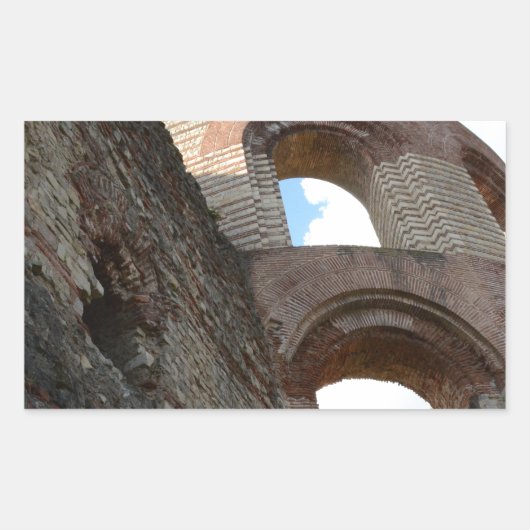 Romeinse keizerlijke baden Trier Rechthoekige Sticker (Voorkant)