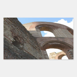Romeinse keizerlijke baden Trier Rechthoekige Sticker