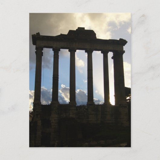 Romeinse kolommen briefkaart (Voorkant)