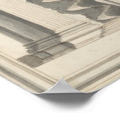 Romeinse kolommen Tekening architectuur opnieuw t Poster (Hoek)