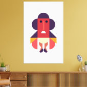 Romeinse kostuumkunst canvas afdruk (Insitu (Woonkamer))