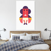 Romeinse kostuumkunst canvas afdruk (Insitu (Slaapkamer))