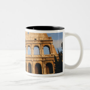 Romeinse Kunst. Het Colosseum of Flaviense 3 Tweekleurige Koffiemok
