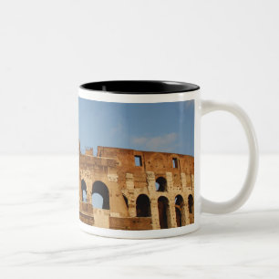 Romeinse Kunst. Het Colosseum of Flavisch 4 Tweekleurige Koffiemok