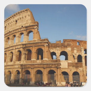 Romeinse Kunst. Het Colosseum of Flavisch 4 Vierkante Sticker