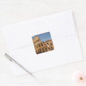 Romeinse Kunst. Het Colosseum of Flavisch 4 Vierkante Sticker (Envelop)