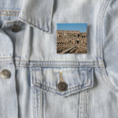 Romeinse Kunst. Het Colosseum of Flavisch 6 Vierkante Button 5,1 Cm (In situ)