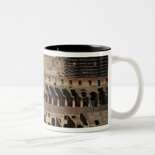 Romeinse Kunst. Het Colosseum of Flavisch 7 Tweekleurige Koffiemok