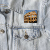 Romeinse Kunst. Het Colosseum of Flavius 3 Vierkante Button 5,1 Cm (In situ)