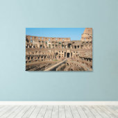 Romeinse Kunst. Het Colosseum of Flavius 5 Canvas Afdruk (Insitu (Houten vloer))