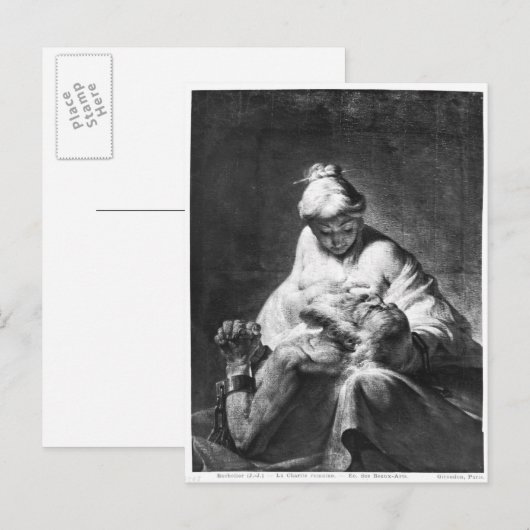 Romeinse liefdadigheid briefkaart (Voorkant / Achterkant)