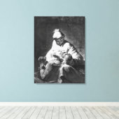 Romeinse liefdadigheid canvas afdruk (Insitu (Houten vloer))