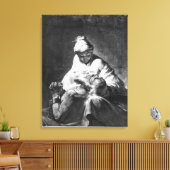 Romeinse liefdadigheid canvas afdruk (Insitu (Woonkamer))