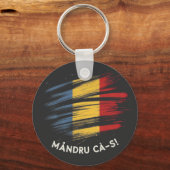 Romeinse lint van Mandru ca-s Sleutelhanger (Voorkant)