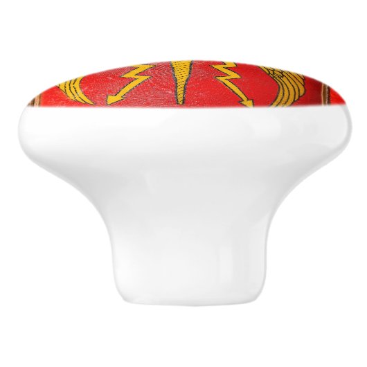 Romeinse militaire schild - Scutum Keramische Knop (Zijkant)