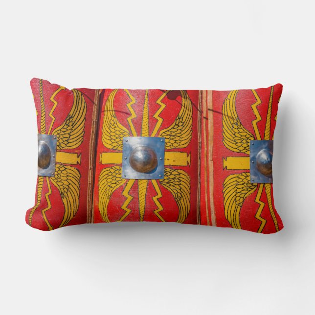 Romeinse militaire schild - Scutum Kussen (Voorkant)