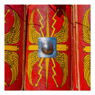 Romeinse militaire schild - Scutum Poster