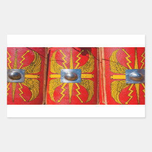 Romeinse militaire schild - Scutum Rechthoekige Sticker