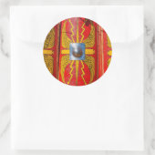 Romeinse militaire schild - Scutum Ronde Sticker (Tas)