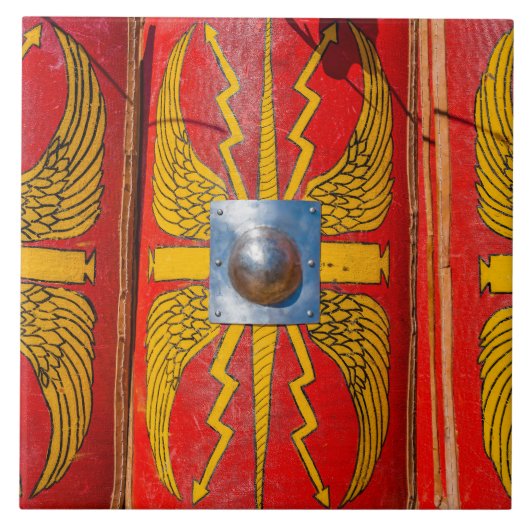 Romeinse militaire schild - Scutum Tegeltje (Voorkant)