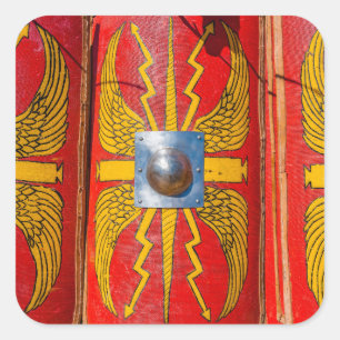 Romeinse militaire schild - Scutum Vierkante Sticker