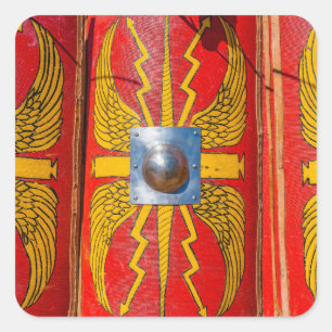 Romeinse militaire schild - Scutum Vierkante Sticker