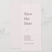 Romeinse moderne Save the Date Kaart (Voorkant / Achterkant)