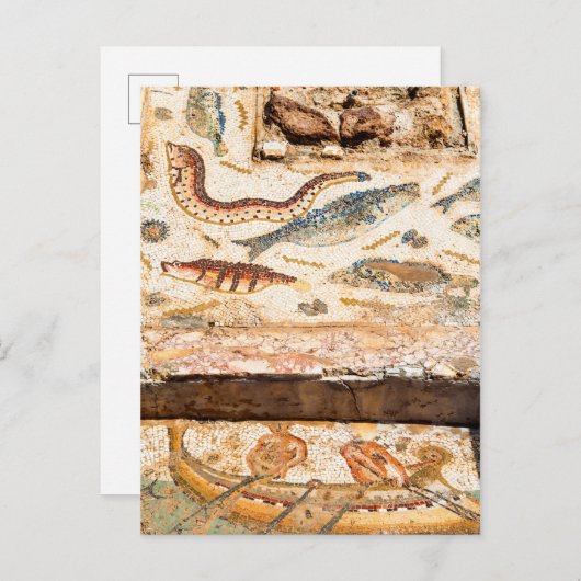 Romeinse mozaïek briefkaart (Voorkant / Achterkant)