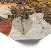 Romeinse mozaïek, met masker, met bladeren en met poster (Hoek)