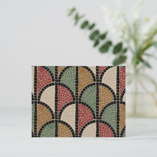 Romeinse mozaïek (Pompeii) Briefkaart (Staand voorkant)