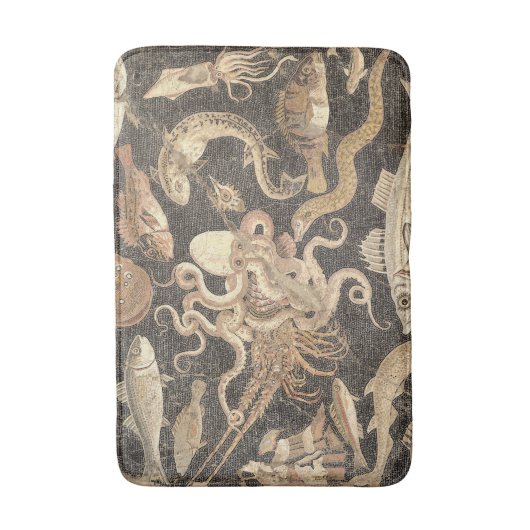 Romeinse mozaïek van het mariene leven van Pompeii Badmat (Voorkant Verticaal)