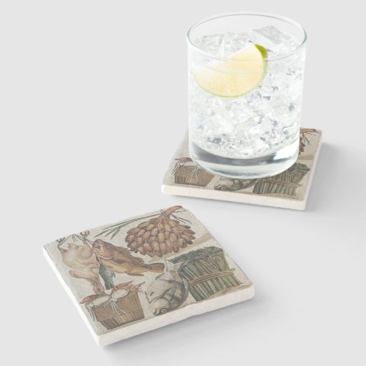 Romeinse mozaïeksteen onderzetter (Zijkant)