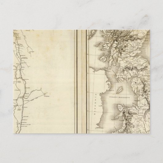 Romeinse muur in Groot-Brittannië Briefkaart (Voorkant)