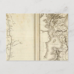 Romeinse muur in Groot-Brittannië Briefkaart